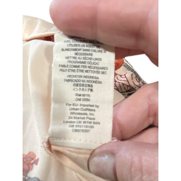 Free People Rocken Rochelle Off The Shoulder Floral Top Beige Size XS Boho Fall - Picture 5 of 14